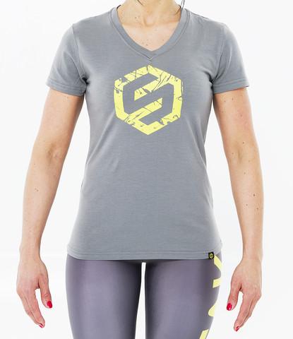 WOMENS SPLASH LOGO V-NECK TEE - Image 4