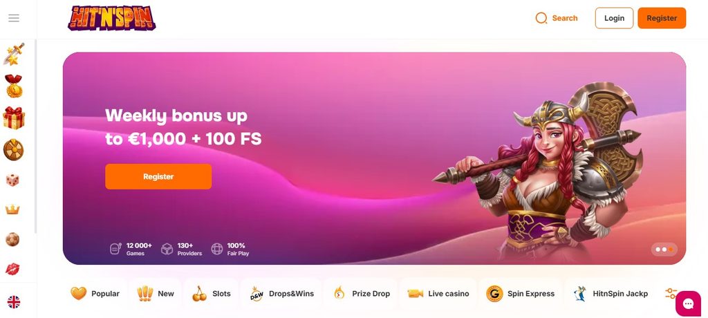 First look at HitNSpin: sign-up spins on a fishing slot with light conditions
